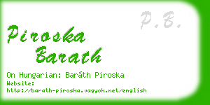 piroska barath business card